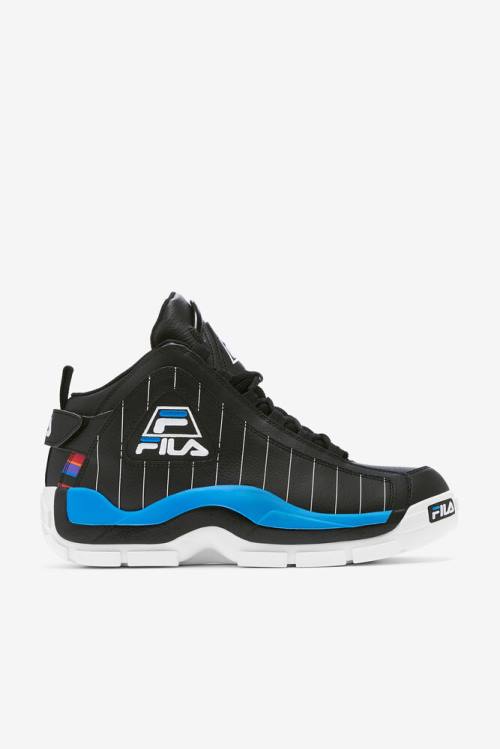 2 History Zapatillas Fila Grant Hill Hombre Negras Blancas Azul Real Azules | Fila712AS