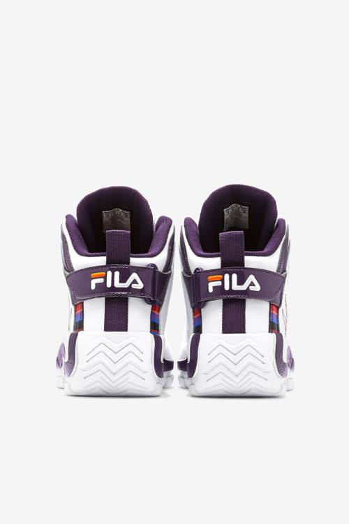 2 History Zapatillas Fila Grant Hill Mujer Blancas Moradas Naranjas | Fila537BD