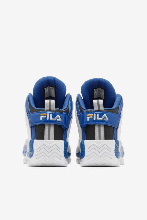 2 Zapatillas Fila Grant Hill Hombre Blancas Azules Limón | Fila431XF