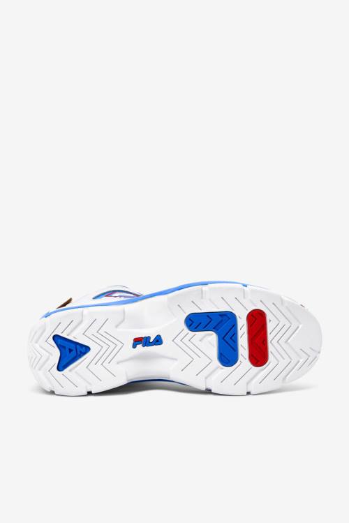 2 Zapatillas Fila Grant Hill Hombre Blancas Azules | Fila465FE