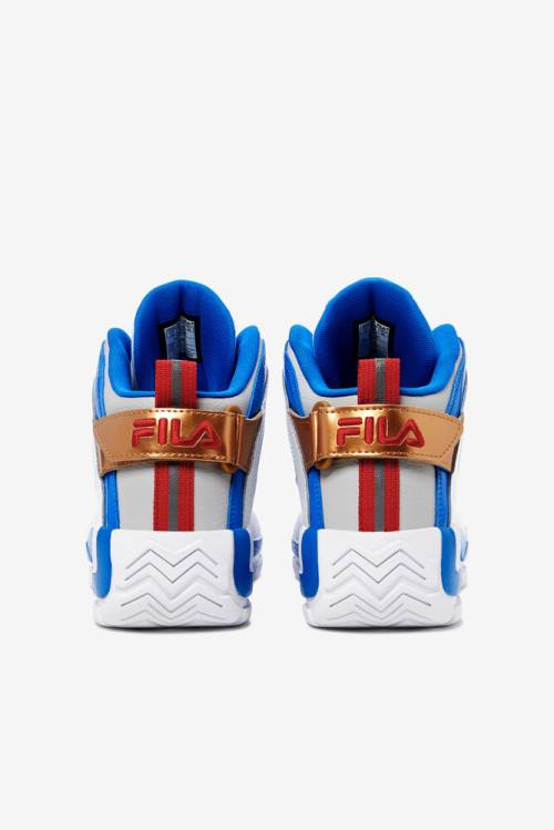 2 Zapatillas Fila Grant Hill Hombre Blancas Azules | Fila465FE