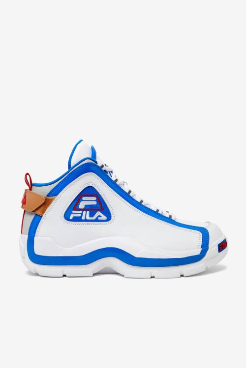 2 Zapatillas Fila Grant Hill Hombre Blancas Azules | Fila465FE