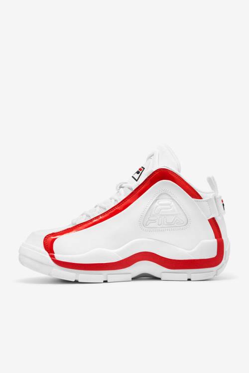 2 Zapatillas Fila Grant Hill Hombre Blancas Rojas Negras | Fila476QL