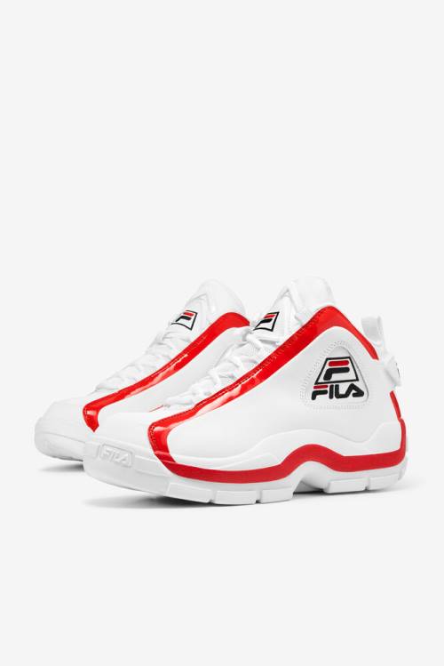 2 Zapatillas Fila Grant Hill Hombre Blancas Rojas Negras | Fila476QL