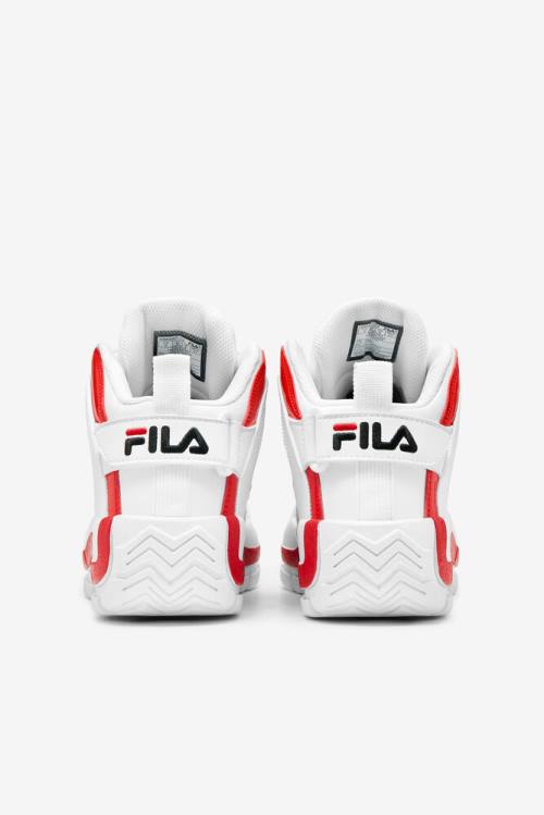 2 Zapatillas Fila Grant Hill Hombre Blancas Rojas Negras | Fila476QL