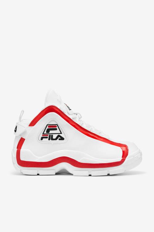 2 Zapatillas Fila Grant Hill Hombre Blancas Rojas Negras | Fila476QL