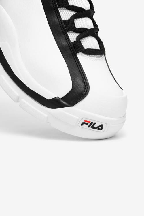 2 Zapatillas Fila Grant Hill Hombre Blancas Negras Rojas | Fila509ZD