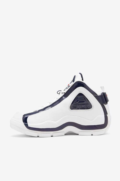 2 Zapatillas Fila Grant Hill Hombre Blancas Azul Marino Rojas | Fila671QA