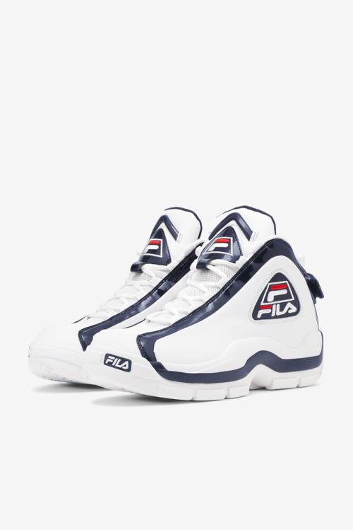 2 Zapatillas Fila Grant Hill Hombre Blancas Azul Marino Rojas | Fila671QA