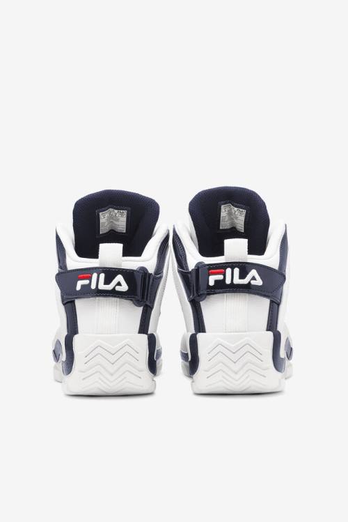 2 Zapatillas Fila Grant Hill Hombre Blancas Azul Marino Rojas | Fila671QA