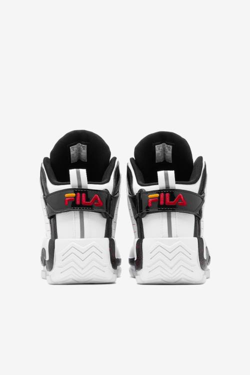 2 Zapatillas Fila Grant Hill Hombre Blancas Negras Doradas | Fila854AK