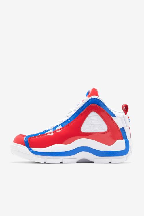 2 Zapatillas Fila Grant Hill Hombre Blancas Rojas Azules | Fila951SD