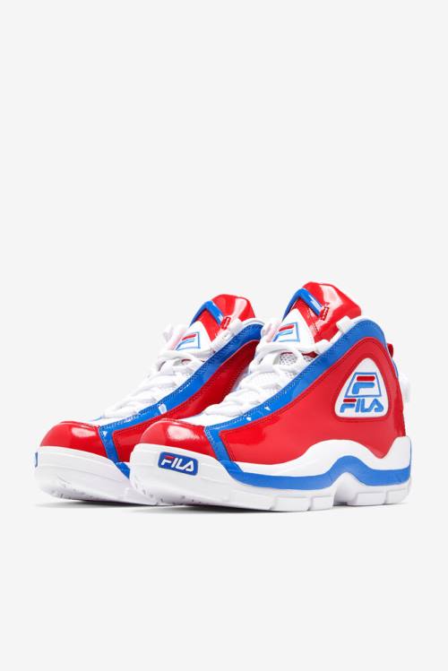 2 Zapatillas Fila Grant Hill Hombre Blancas Rojas Azules | Fila951SD