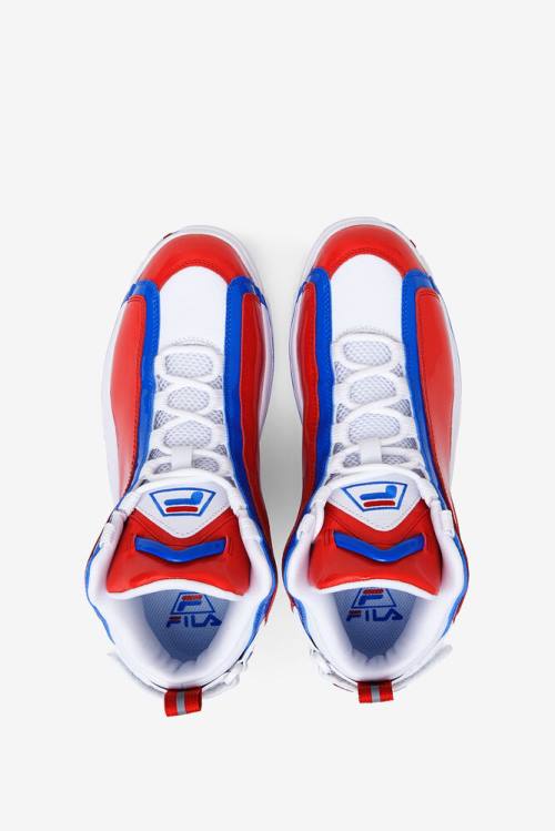 2 Zapatillas Fila Grant Hill Hombre Blancas Rojas Azules | Fila951SD