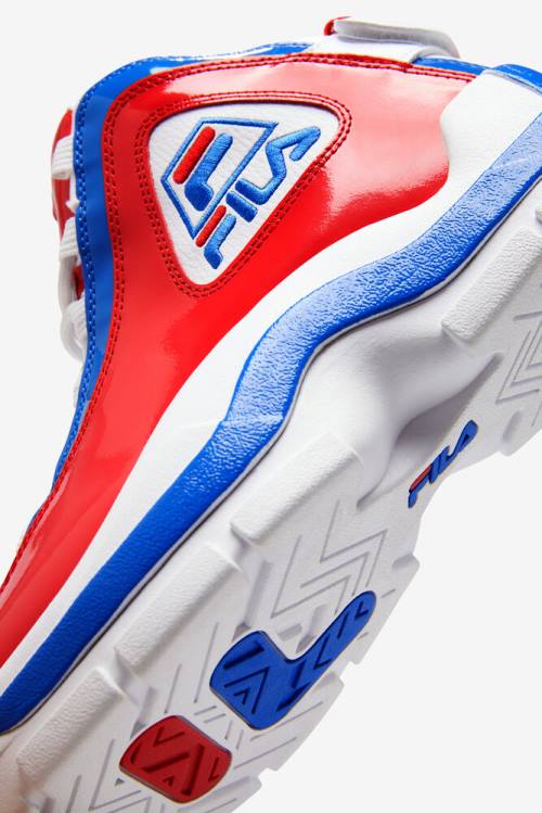 2 Zapatillas Fila Grant Hill Hombre Blancas Rojas Azules | Fila951SD