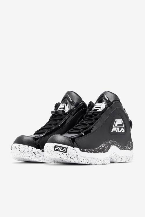 2 Zapatillas Fila Grant Hill Hombre Negras Blancas | Fila172ST