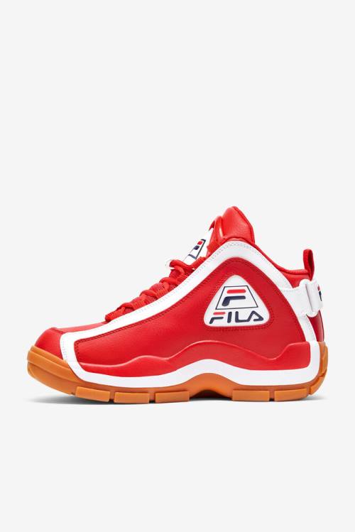 2 Zapatillas Fila Grant Hill Hombre Rojas Blancas | Fila208NA