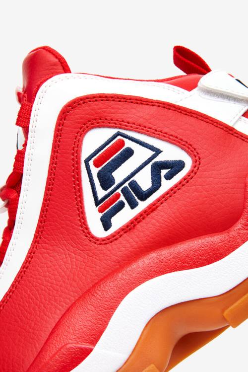 2 Zapatillas Fila Grant Hill Hombre Rojas Blancas | Fila208NA