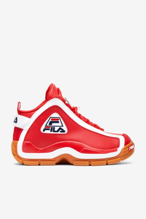 2 Zapatillas Fila Grant Hill Hombre Rojas Blancas | Fila208NA