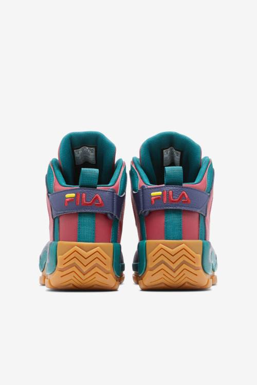 2 Zapatillas Fila Grant Hill Hombre Rojas Verde | Fila510GK