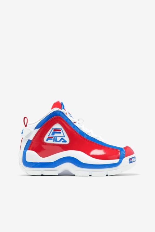 2 Zapatillas Fila Grant Hill Mujer Blancas Rojas Azules | Fila789TQ