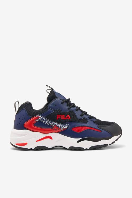 2 Zapatillas Fila Ray Tracer Hombre Negras Blancas Azules | Fila807UF