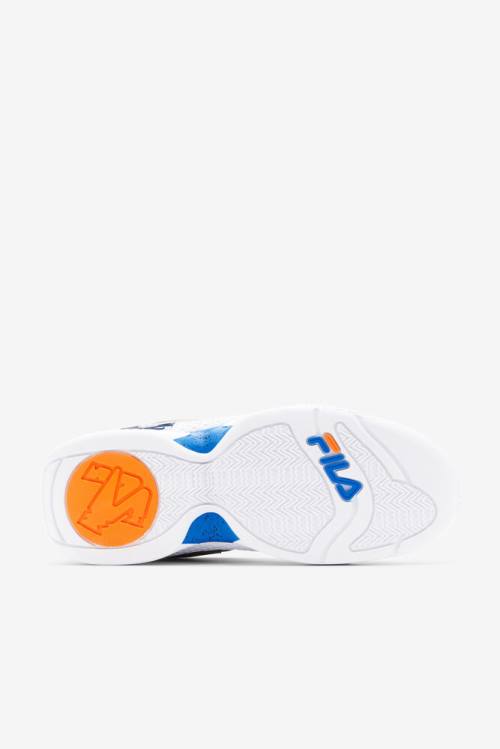 3 Zapatillas Fila Grant Hill Hombre Blancas Naranjas Azules | Fila576UD