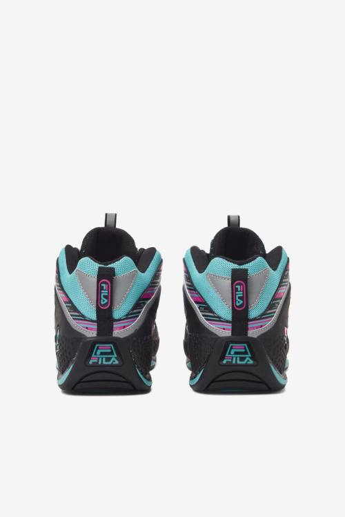 3 Zapatillas Fila Grant Hill Hombre Negras Rosas | Fila517WI