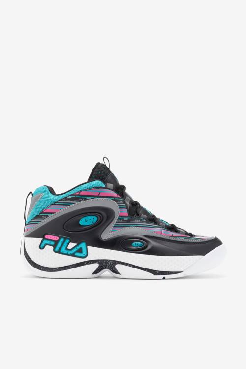 3 Zapatillas Fila Grant Hill Hombre Negras Rosas Blancas | Fila679JQ