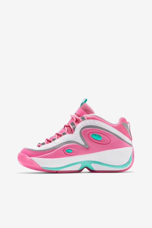 3 Zapatillas Fila Grant Hill Mujer Blancas Rosas | Fila689WG