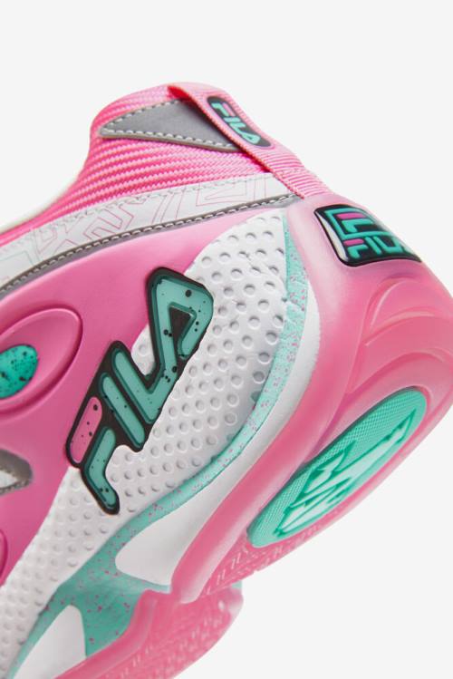 3 Zapatillas Fila Grant Hill Mujer Blancas Rosas | Fila689WG