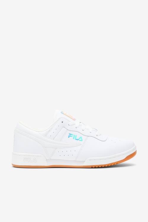 90s Zapatillas Fila Original Fitness Hombre Blancas Moradas | Fila670WH