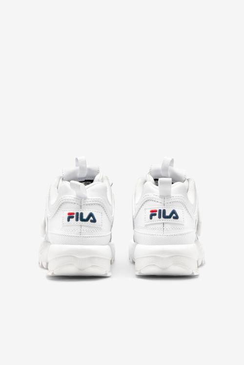 Applique Zapatillas Fila Disruptor 2 Mujer Blancas Azul Marino Rojas | Fila965TM