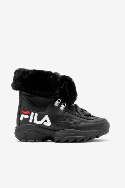 Botas Fila Disruptor Mujer Negras Blancas Rojas | Fila486FE