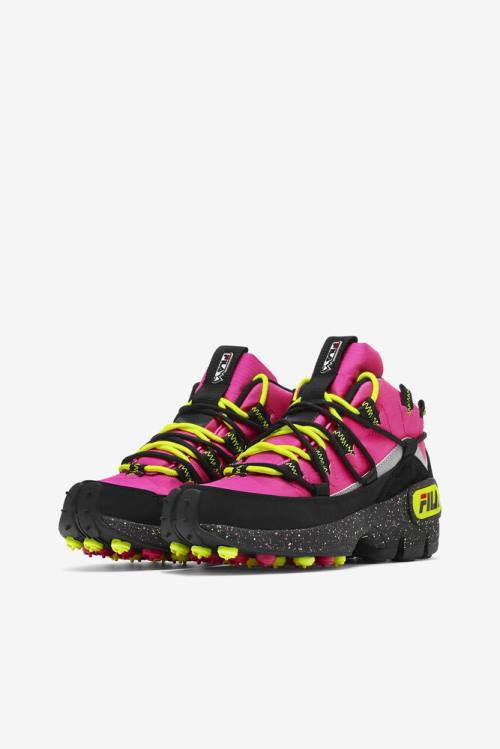 Botas Fila Grant Hill 1 X Trailpacer Mujer Rosas Negras Amarillo | Fila310RV