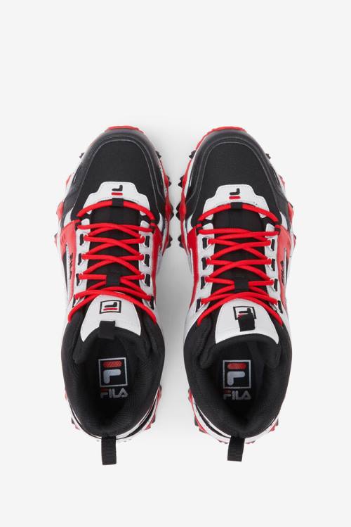 Botas Fila Oakmont Tr Mid Hombre Negras Gris Rojas | Fila612UD