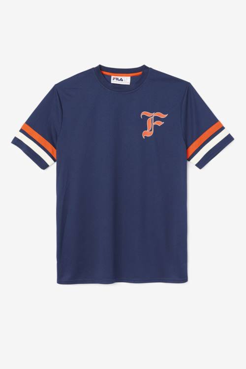 Camiseta Fila Adelaide Jersey Mujer Azul Marino | Fila549VA