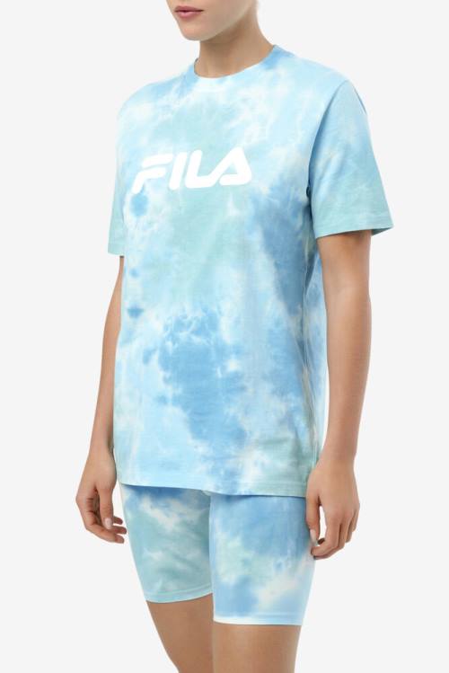 Camiseta Fila Alivia Tie Dye Tee Mujer Blancas | Fila140XO