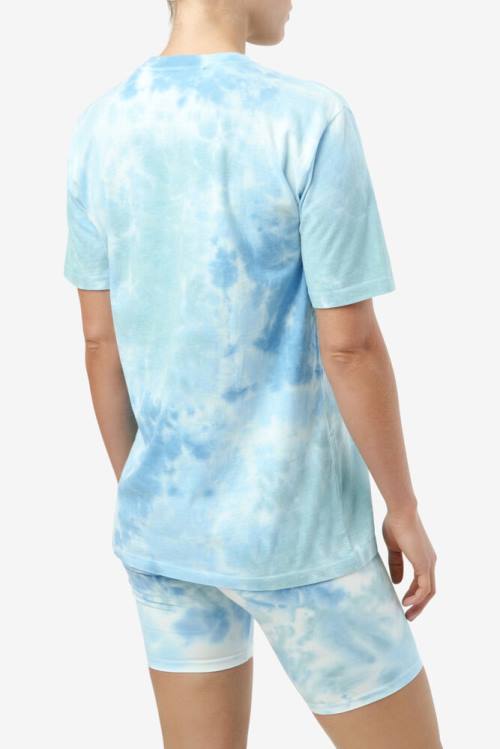 Camiseta Fila Alivia Tie Dye Tee Mujer Blancas | Fila140XO