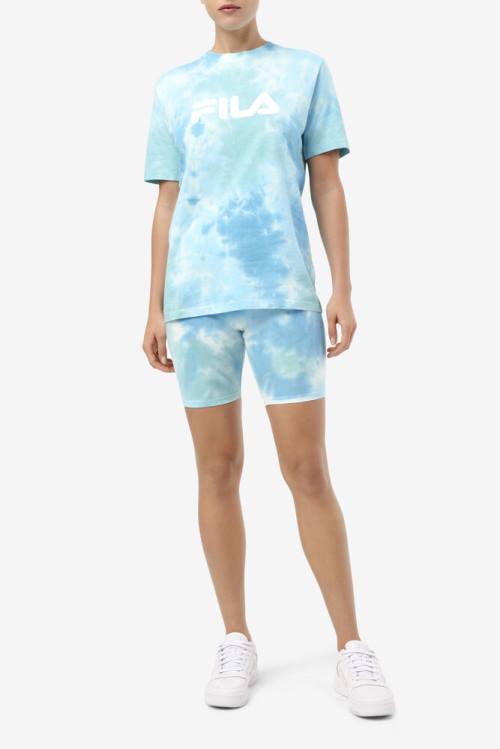 Camiseta Fila Alivia Tie Dye Tee Mujer Blancas | Fila140XO