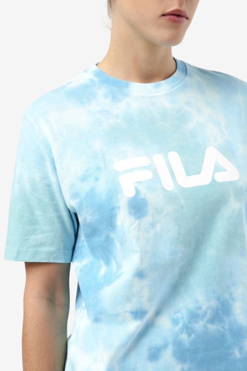 Camiseta Fila Alivia Tie Dye Tee Mujer Blancas | Fila140XO