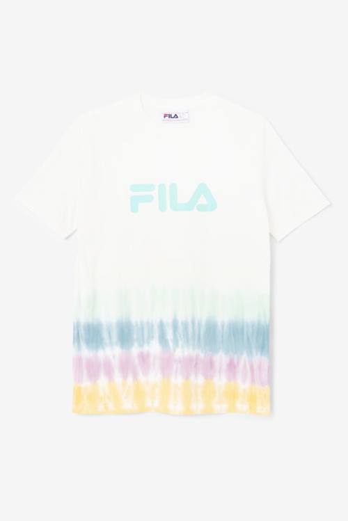 Camiseta Fila Alivia Tie Dye Tee Mujer Blancas | Fila641UE