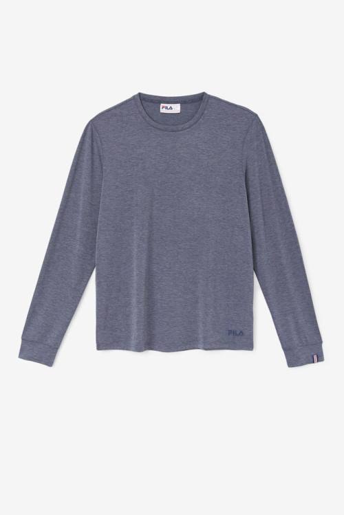 Camiseta Fila Commuter Long Sleeve Tee Hombre Gris | Fila682OY