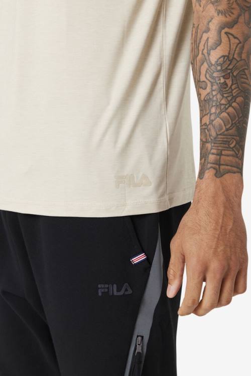 Camiseta Fila Commuter Tee Hombre Blancas | Fila694KA