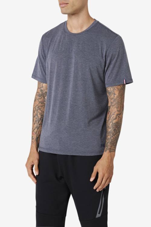 Camiseta Fila Commuter Tee Hombre Gris | Fila081YR