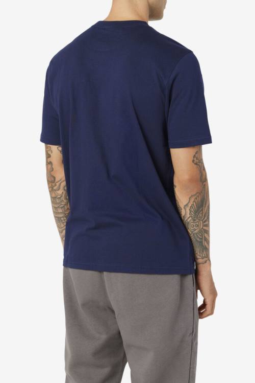 Camiseta Fila Curtis Pocket Tee Hombre Azul Marino | Fila517FE