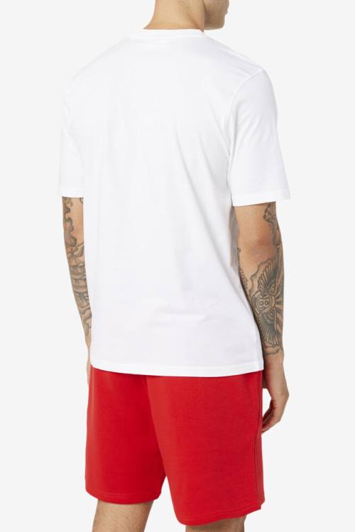 Camiseta Fila Curtis Pocket Tee Hombre Blancas | Fila285BE