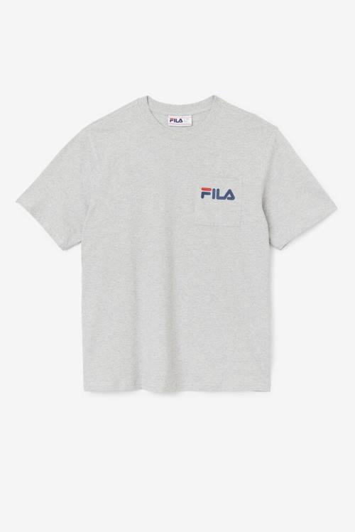 Camiseta Fila Curtis Pocket Tee Hombre Gris Claro | Fila726RK