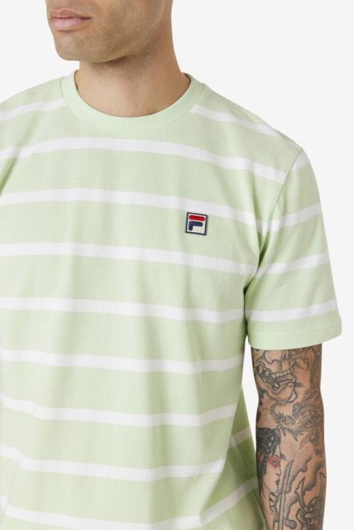 Camiseta Fila Deny Crew Hombre Blancas | Fila359ED