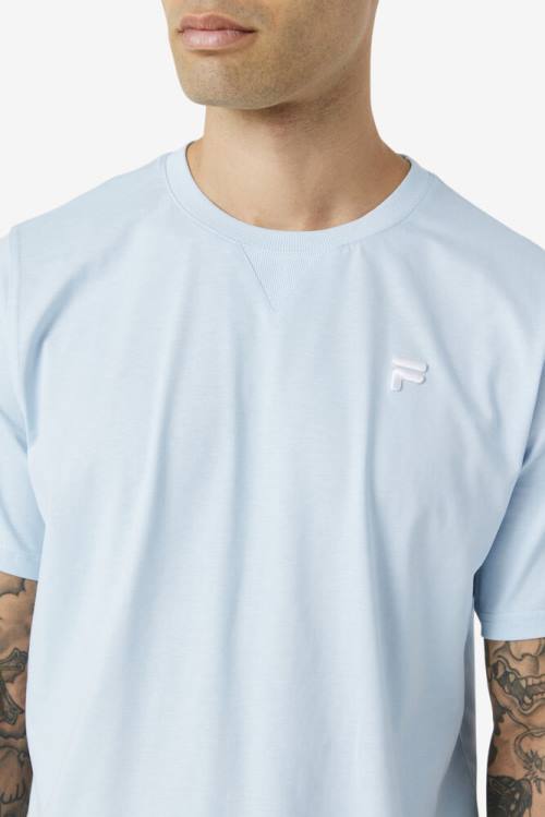 Camiseta Fila Derion Tee Hombre Azules Claro | Fila152MX